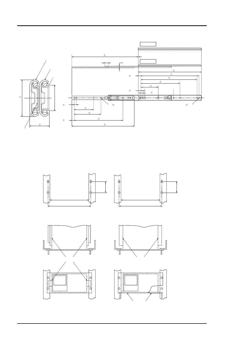 External demensions of accessory slide rail | Yokogawa IR400 User Manual | Page 107 / 114