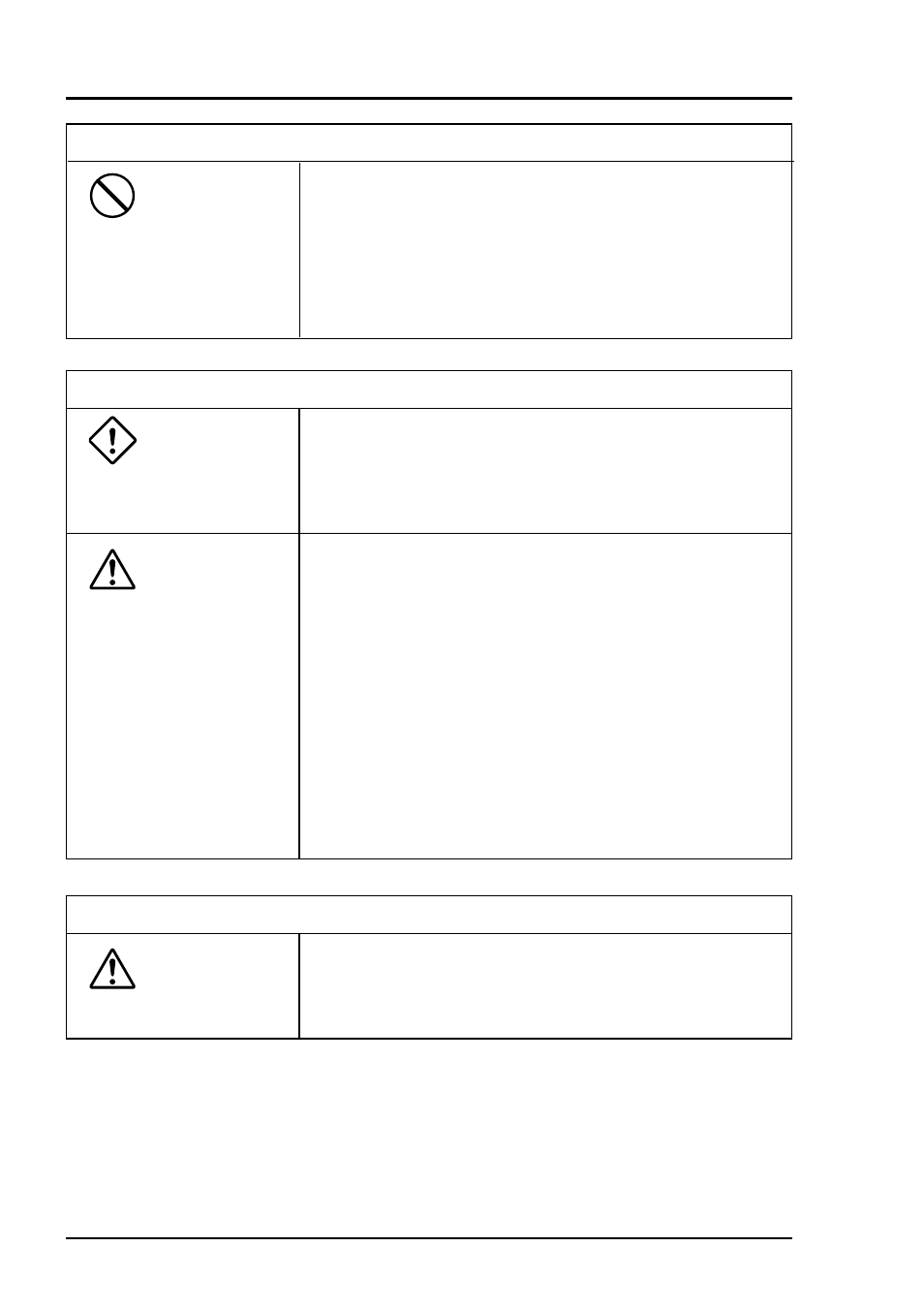 Prohibition, Danger caution, Caution | Yokogawa IR400 User Manual | Page 5 / 114