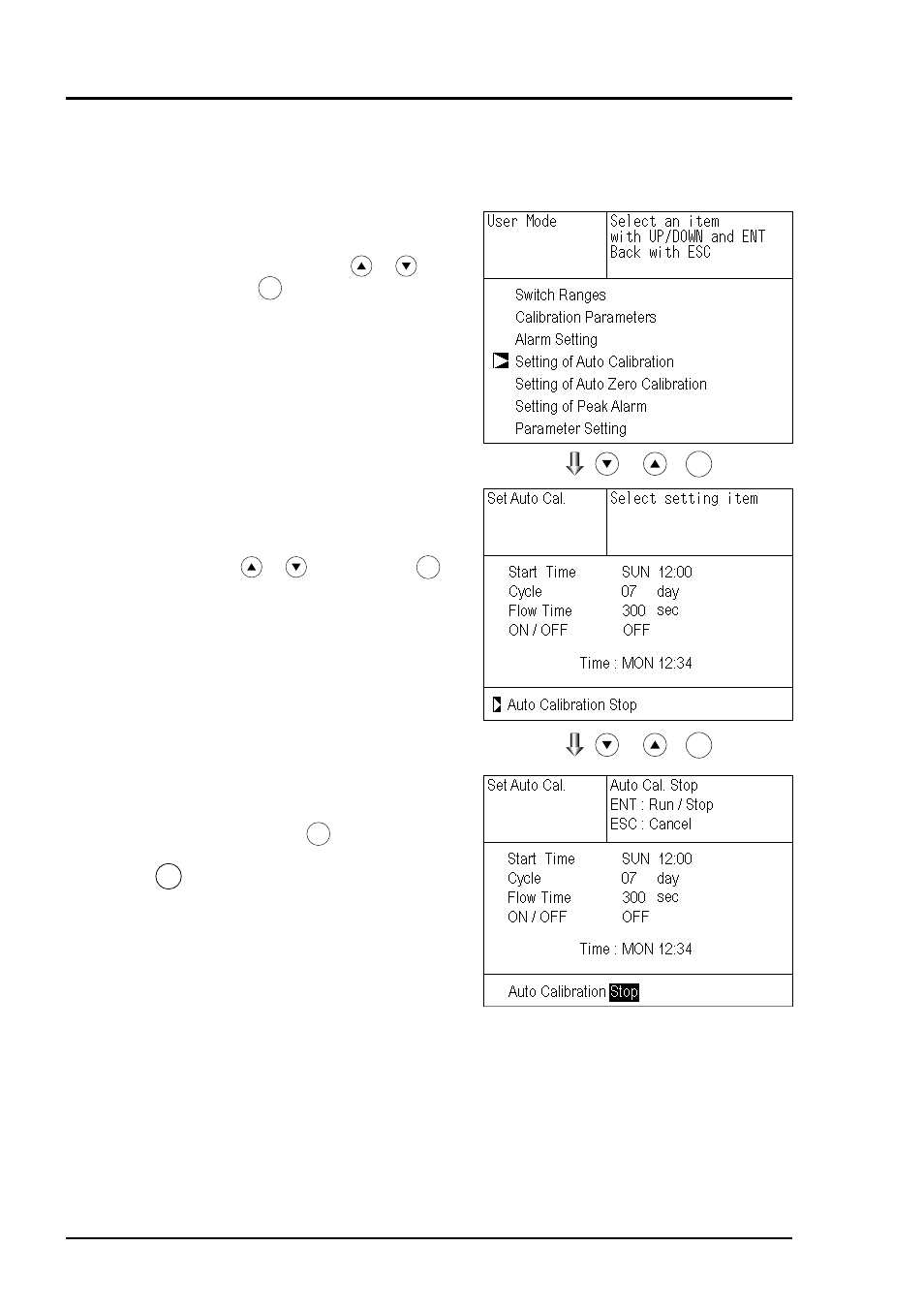 2 forced stop of auto calibration | Yokogawa IR400 User Manual | Page 57 / 114