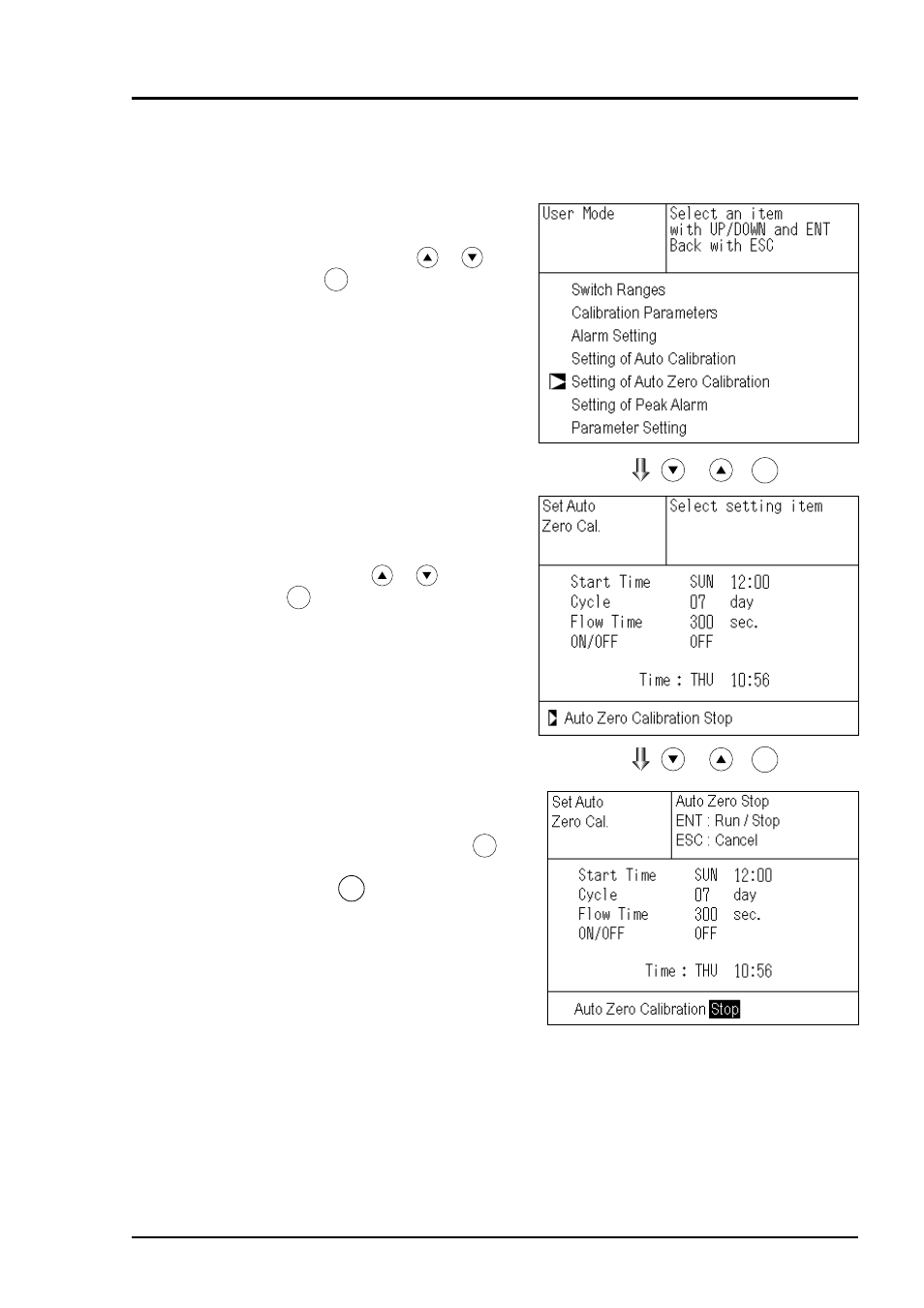 2 forced stop of auto zero calibration | Yokogawa IR400 User Manual | Page 62 / 114