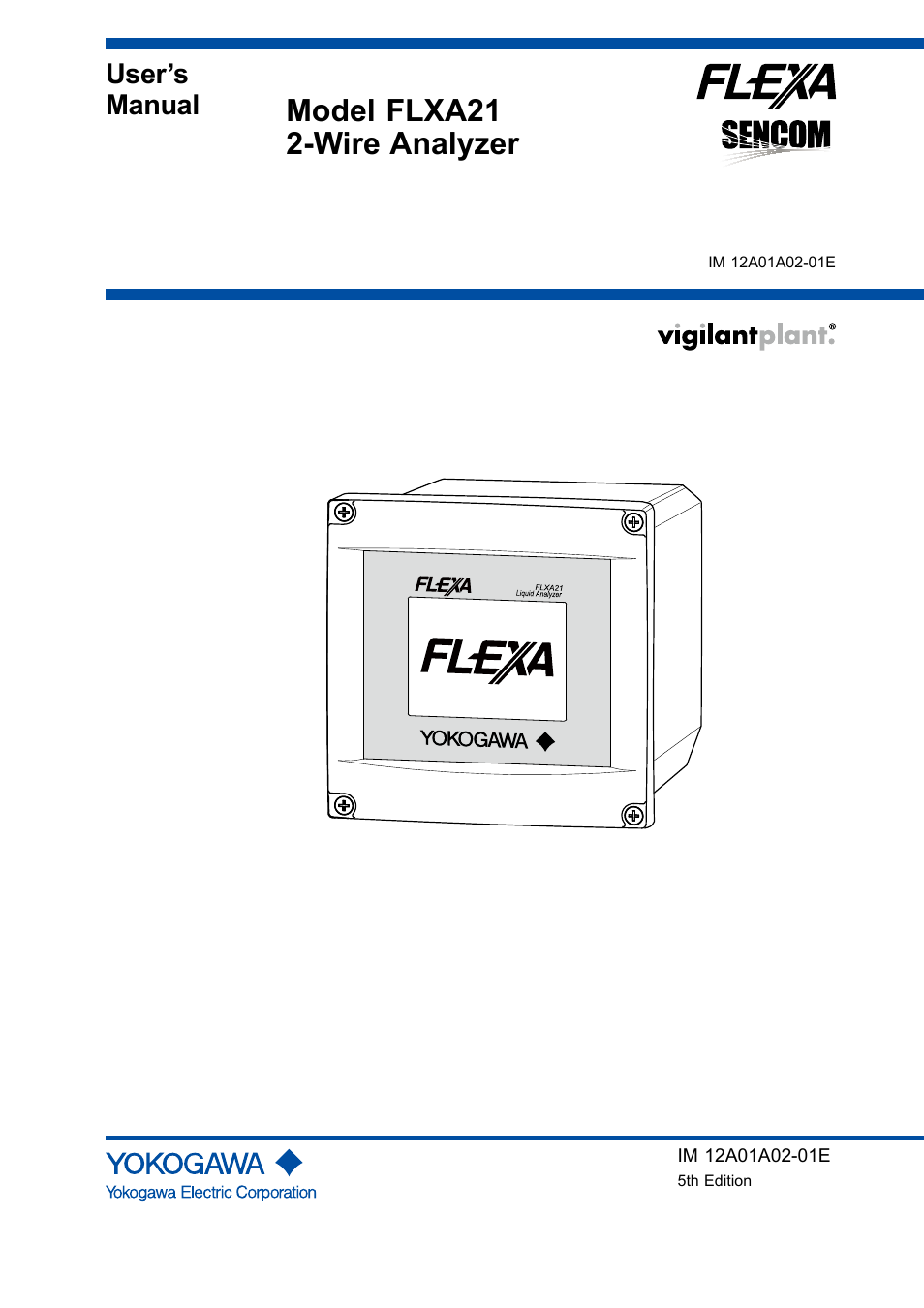 Yokogawa 2-Wire Dual Channel Transmitter/Analyzer FLXA21 User Manual | 246 pages