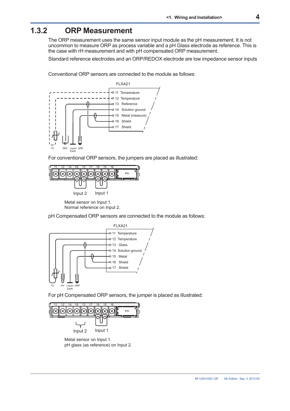 2 orp measurement, Orp measurement | Yokogawa 2-Wire Dual Channel Transmitter/Analyzer FLXA21 User Manual | Page 6 / 19