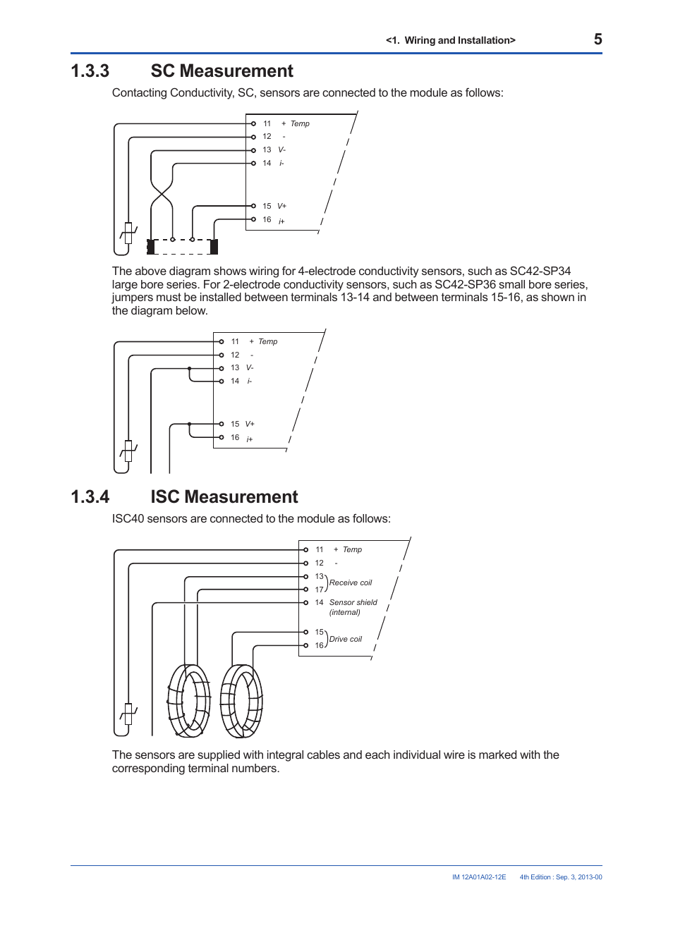 3 sc measurement, 4 isc measurement, Sc measurement | Isc measurement | Yokogawa 2-Wire Dual Channel Transmitter/Analyzer FLXA21 User Manual | Page 7 / 19