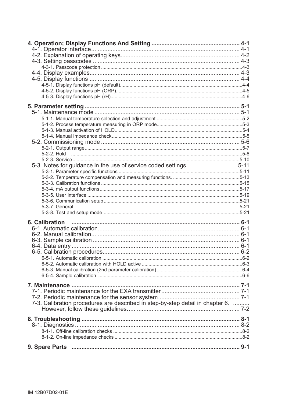 Yokogawa EXA PH202 2-Wire pH/ORP Analyzer User Manual | Page 3 / 138