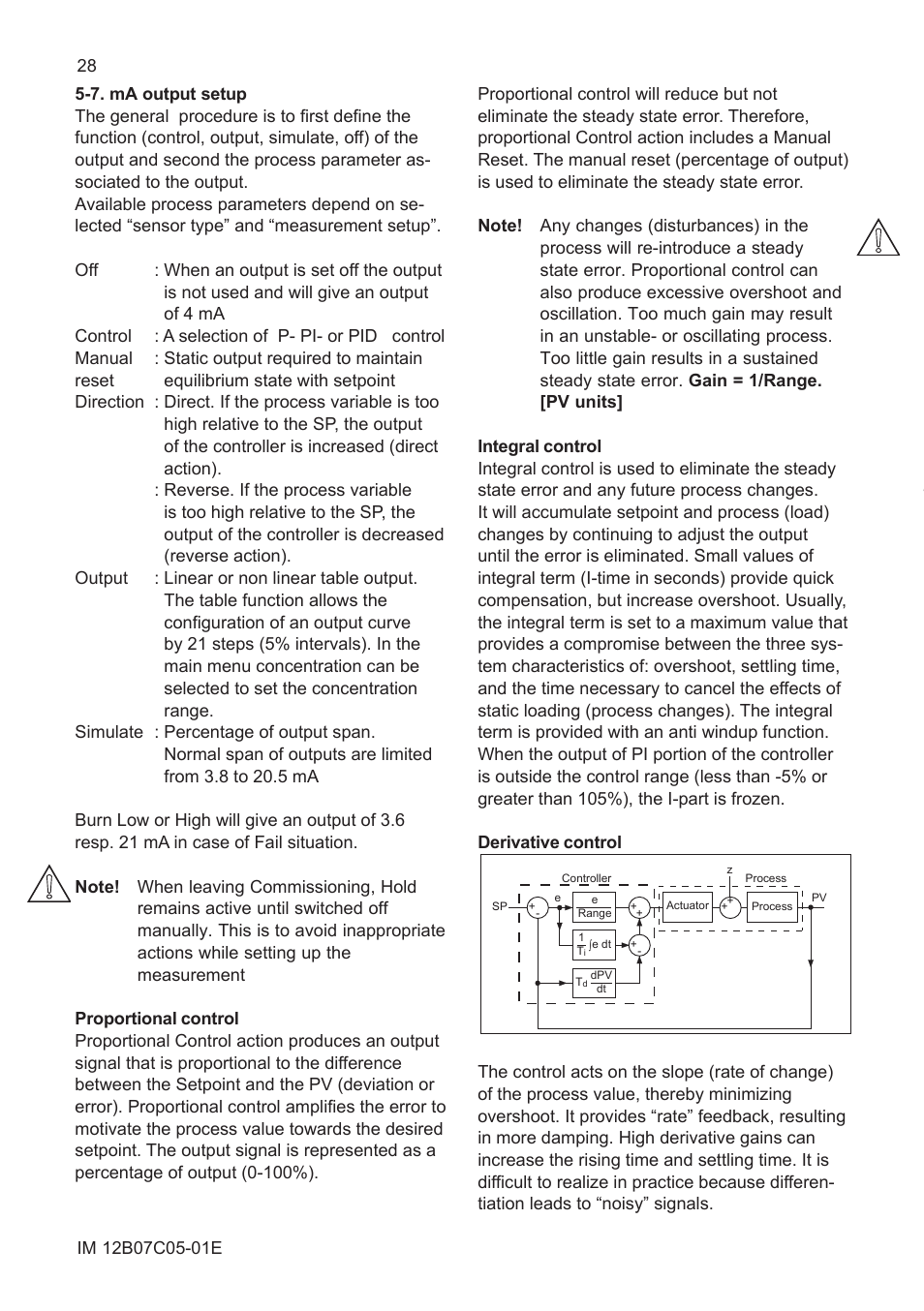 7. ma output setup | Yokogawa EXAxt PH450 4-Wire Analyzer for pH and ORP User Manual | Page 36 / 69