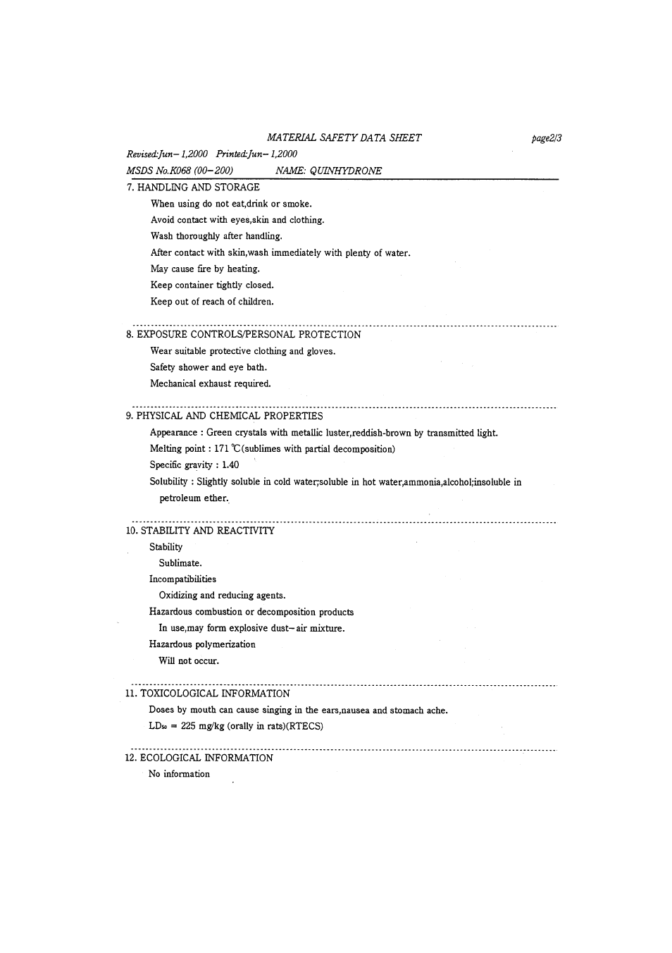 Yokogawa PH72 Personal pH/ORP Meter User Manual | Page 102 / 108