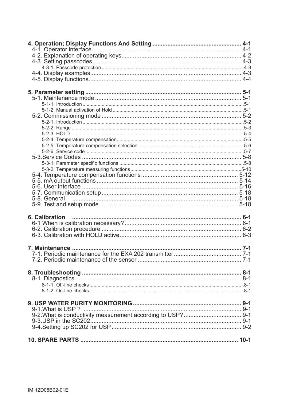 Yokogawa EXA SC202 2-Wire Conductivity Transmitter/Analyzer User Manual | Page 3 / 113