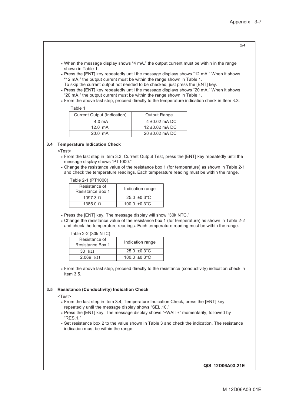 Yokogawa EXA ISC202 2-wire Conductivity Transmitter/Analyzer User Manual | Page 99 / 119