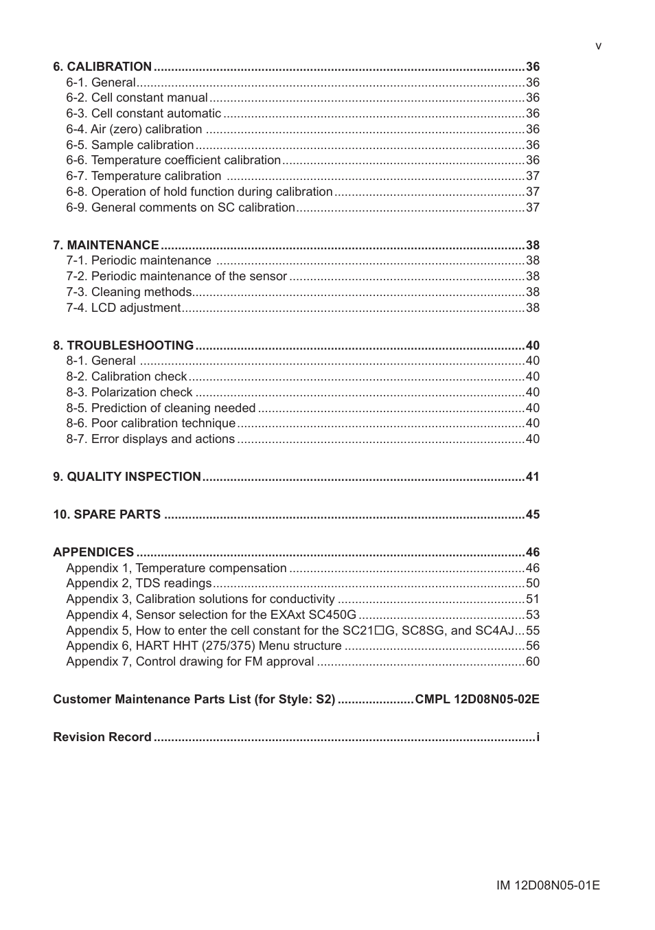 Yokogawa EXAxt SC450 4-Wire Analyzer for Conductivity/Resistivity User Manual | Page 7 / 71