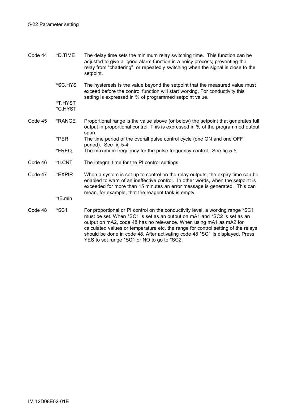 Yokogawa EXA DC402 Dual-Channel Conductivity Analyzer User Manual | Page 47 / 80