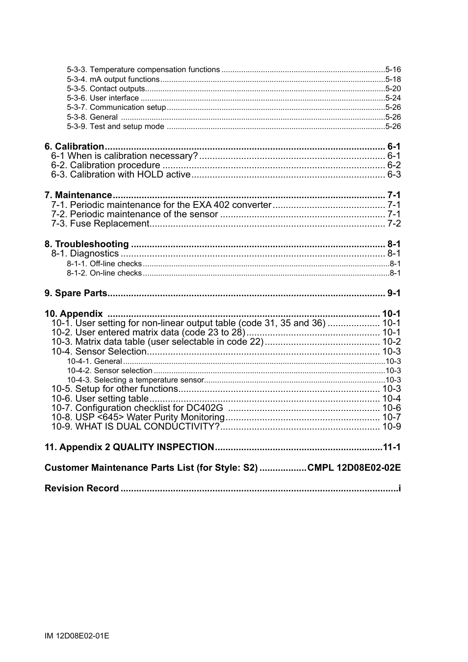 Yokogawa EXA DC402 Dual-Channel Conductivity Analyzer User Manual | Page 5 / 80