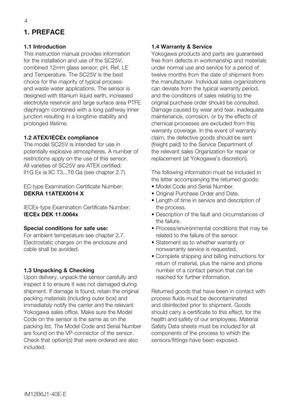 Preface | Yokogawa SC25V User Manual | Page 4 / 16