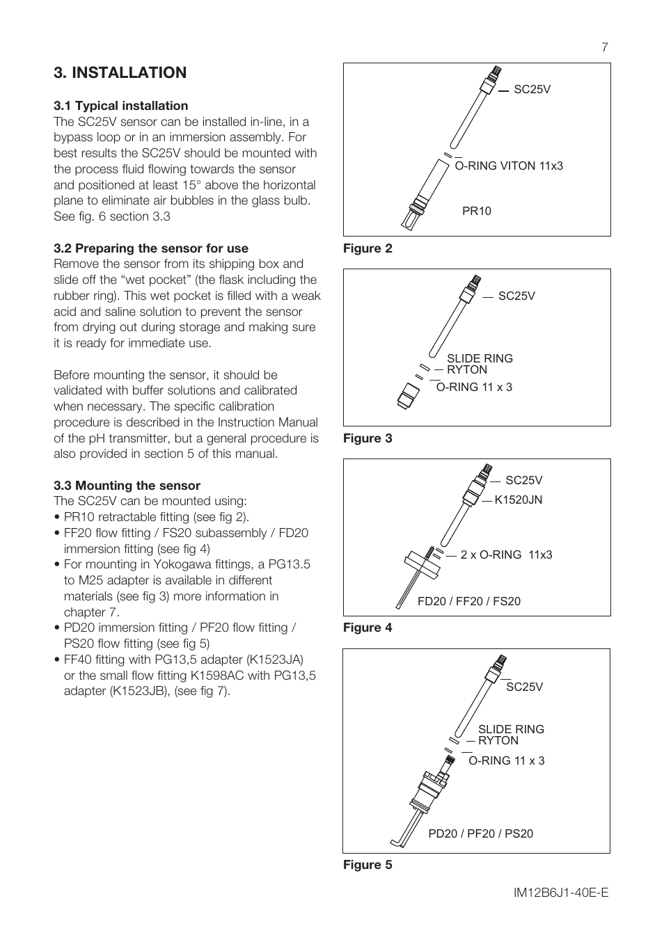 Installation | Yokogawa SC25V User Manual | Page 7 / 16