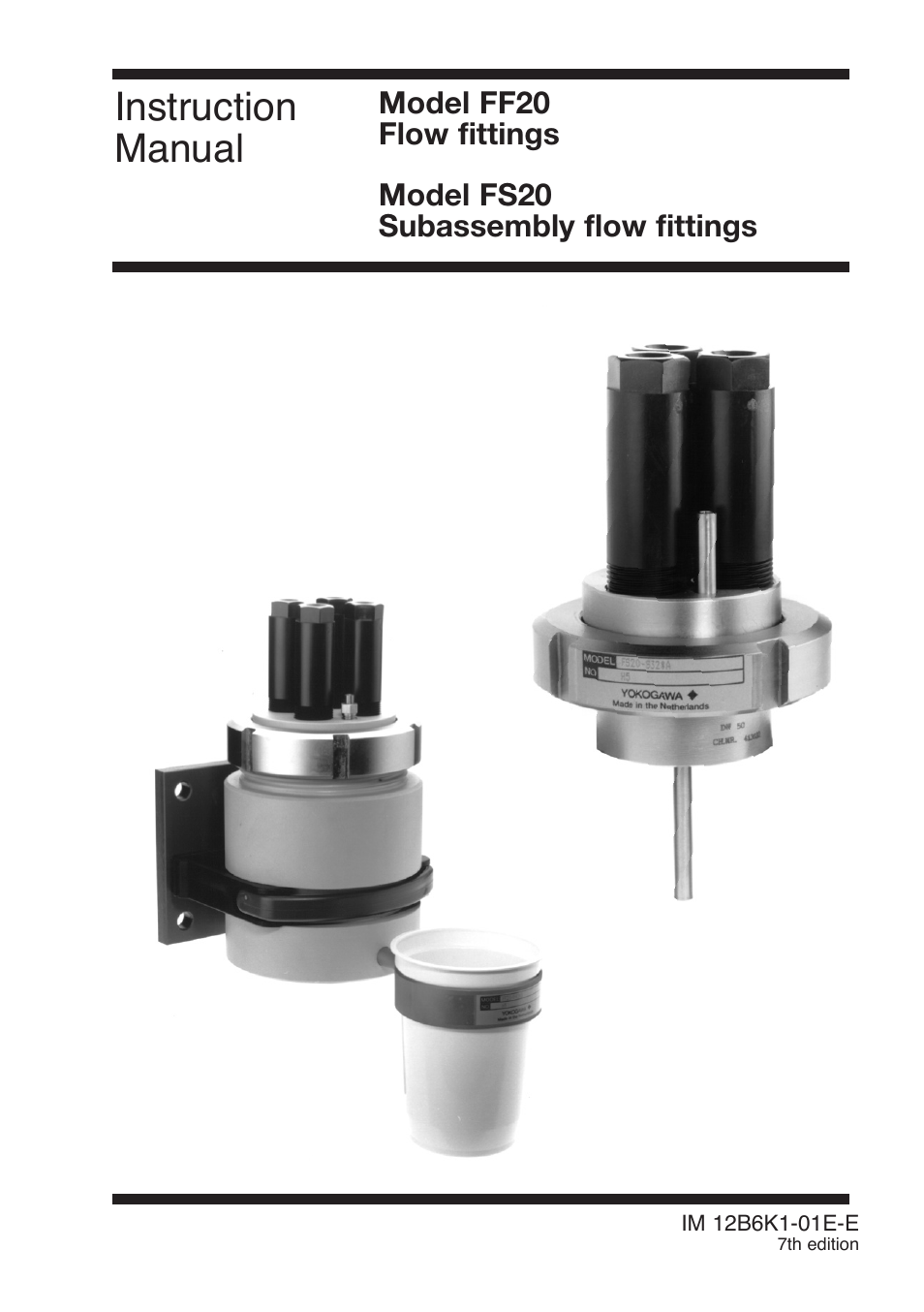 Yokogawa FS20 Fittings for pH and ORP User Manual | 28 pages