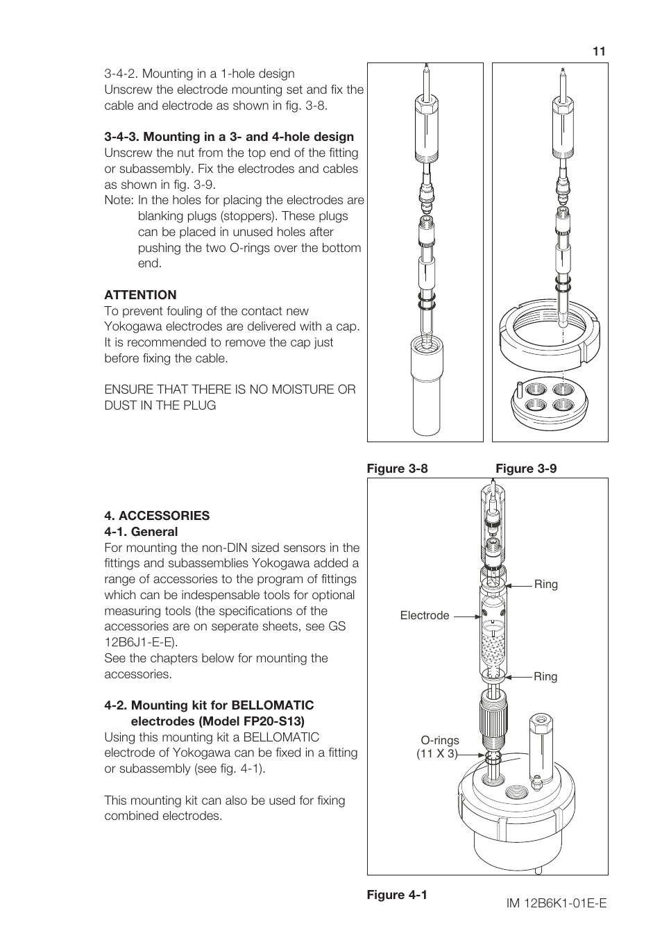 Yokogawa FS20 Fittings for pH and ORP User Manual | Page 13 / 28