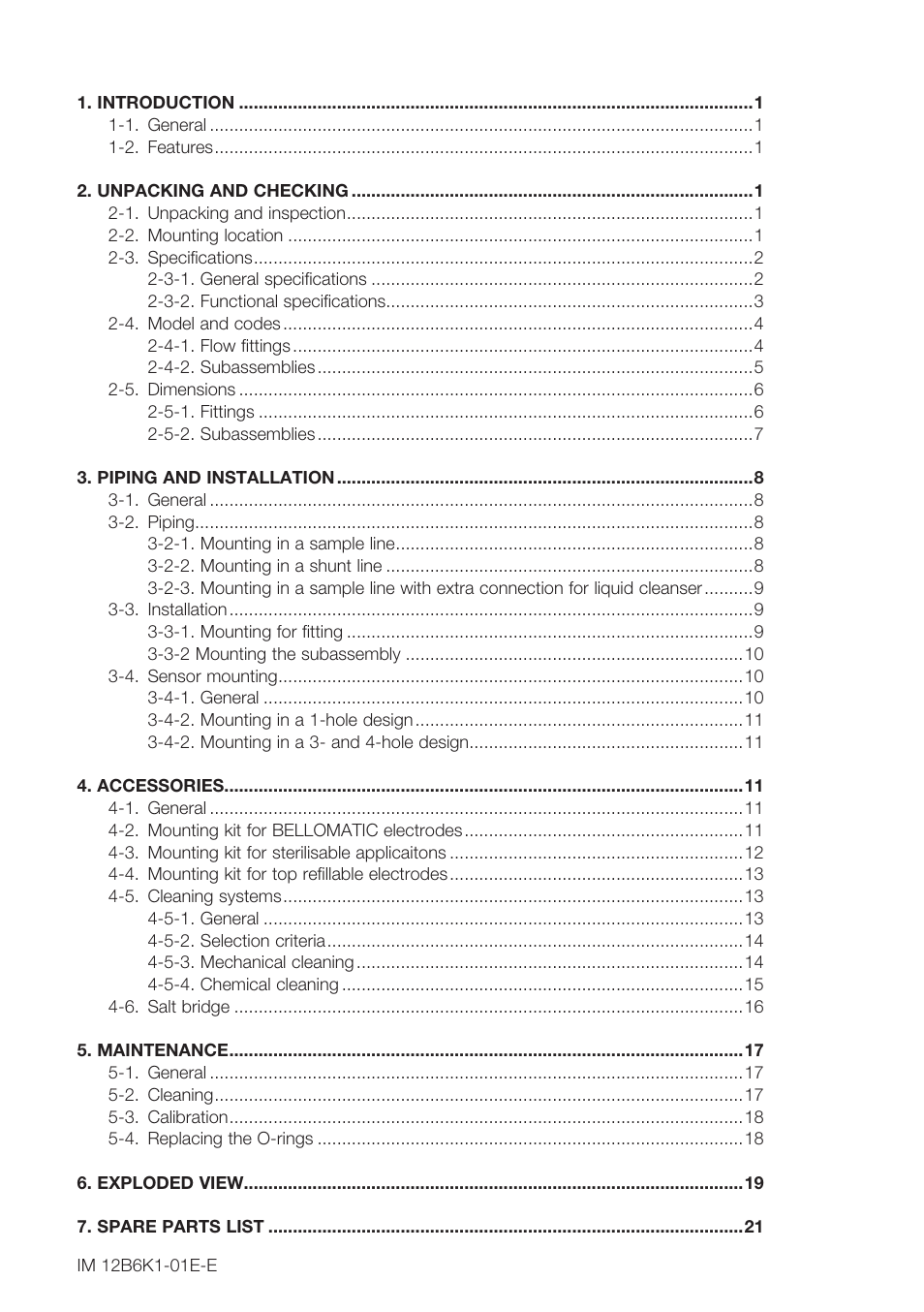 Yokogawa FS20 Fittings for pH and ORP User Manual | Page 2 / 28