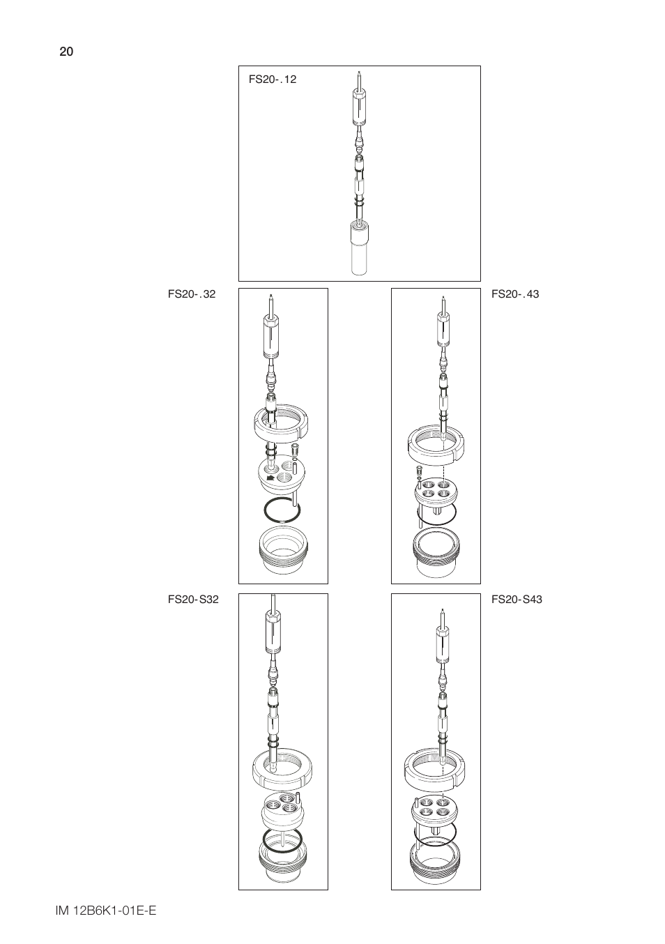 Yokogawa FS20 Fittings for pH and ORP User Manual | Page 22 / 28