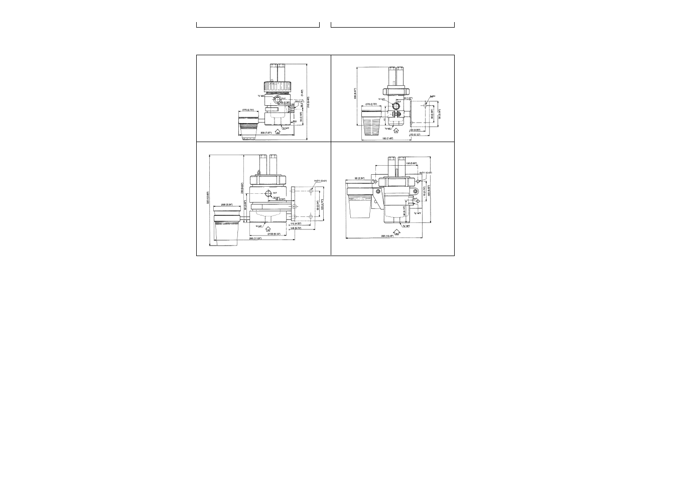 Dimensions | Yokogawa FS20 Fittings for pH and ORP User Manual | Page 16 / 56