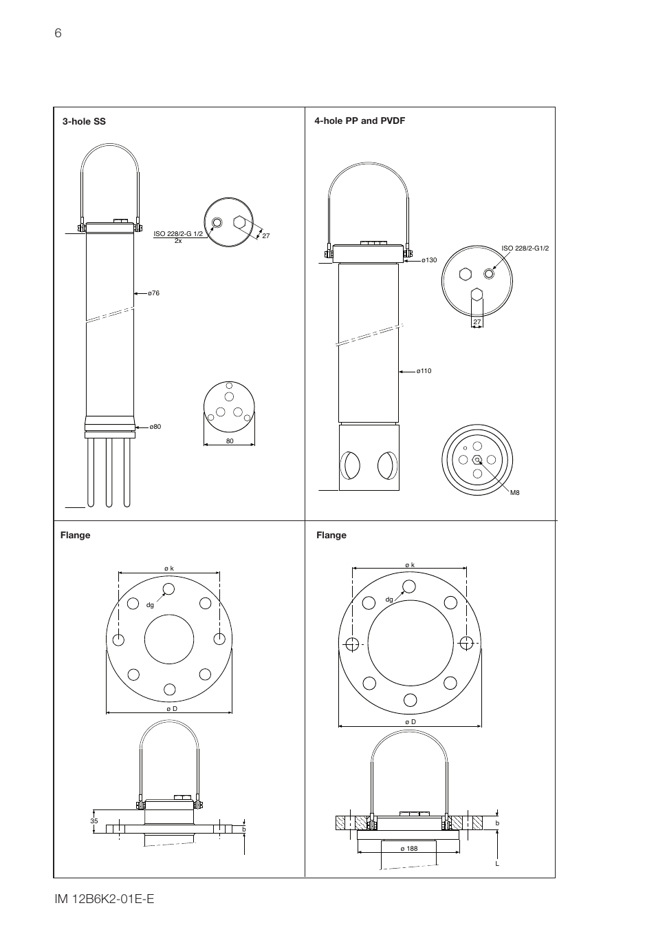 Yokogawa FD20 Immersion Fitting User Manual | Page 6 / 20