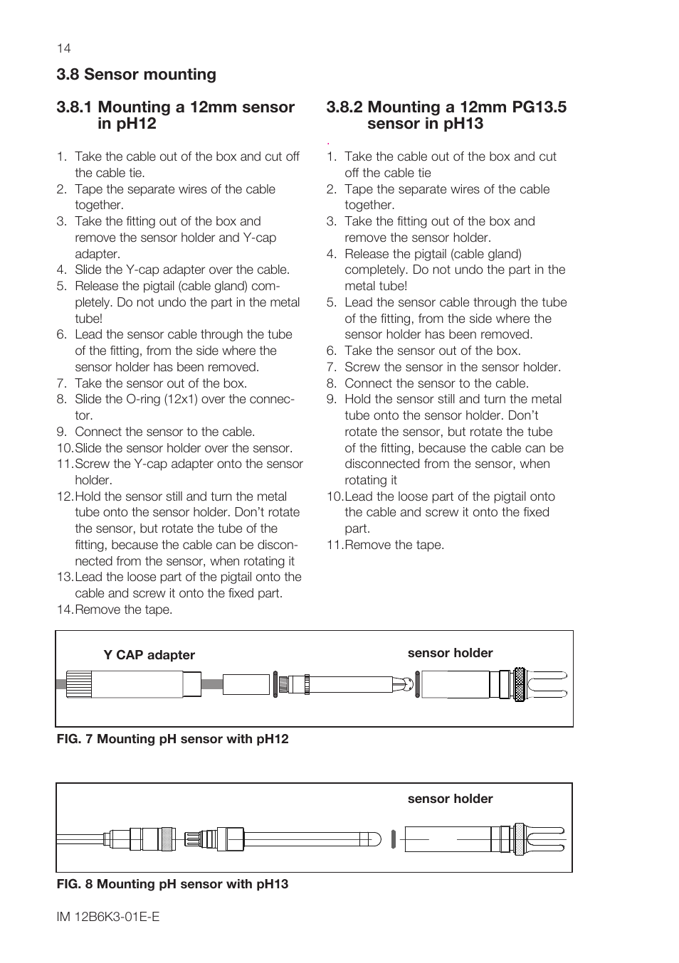 Yokogawa PR10 Retractable Assembly User Manual | Page 14 / 20