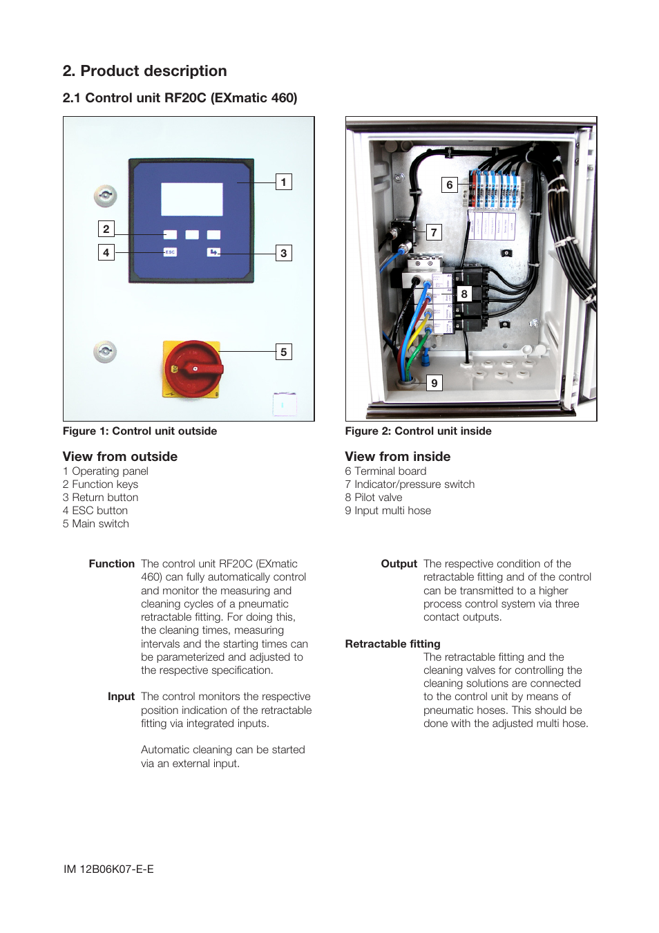 Product description | Yokogawa Pneumatic Retractables RF20H User Manual | Page 4 / 20