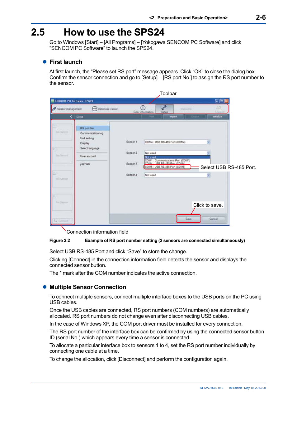 5 how to use the sps24, How to use the sps24 -6 | Yokogawa SPS24 User Manual | Page 16 / 35