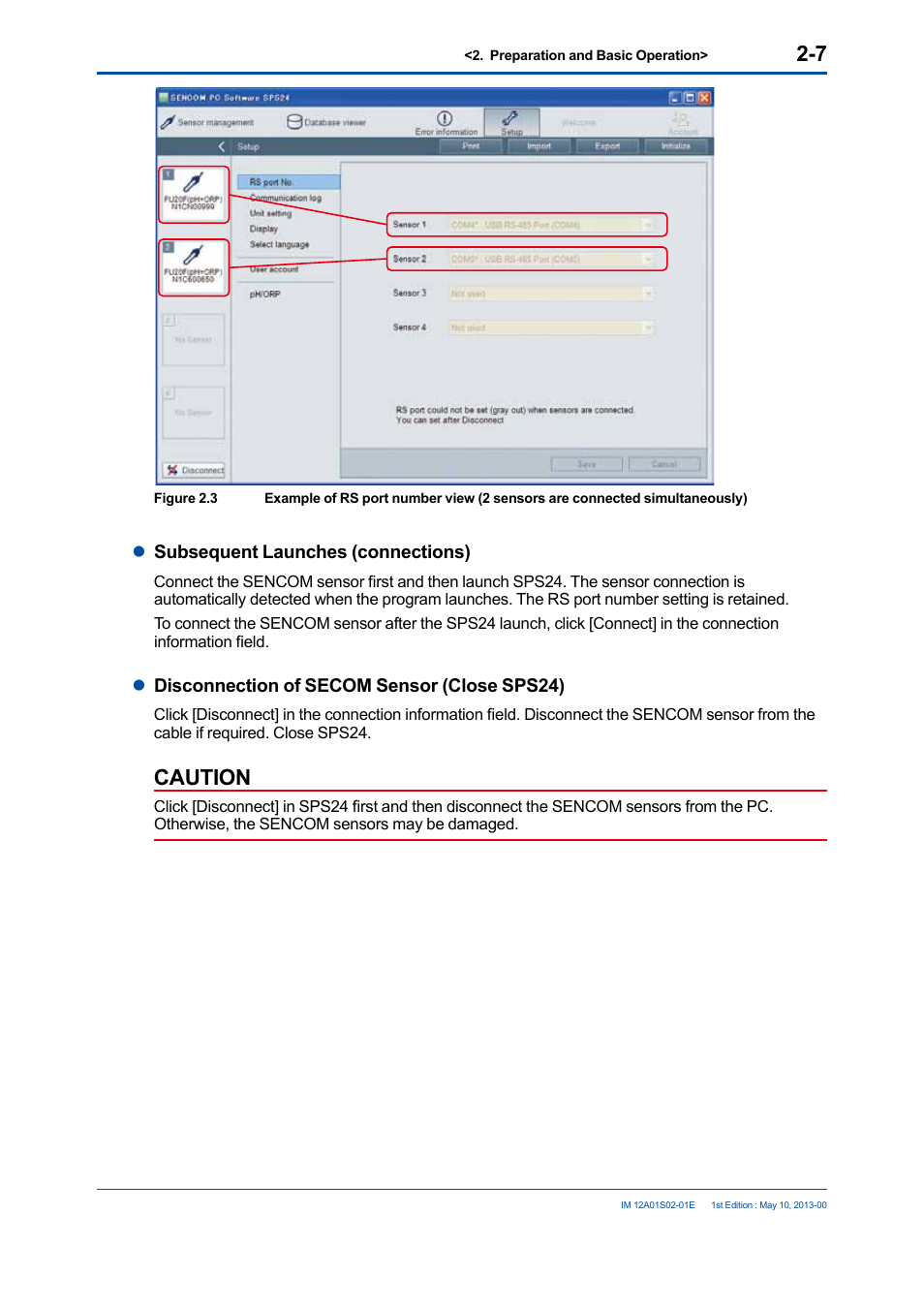 Caution | Yokogawa SPS24 User Manual | Page 17 / 35