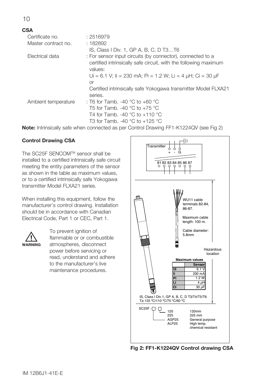 Yokogawa SC25F User Manual | Page 10 / 24