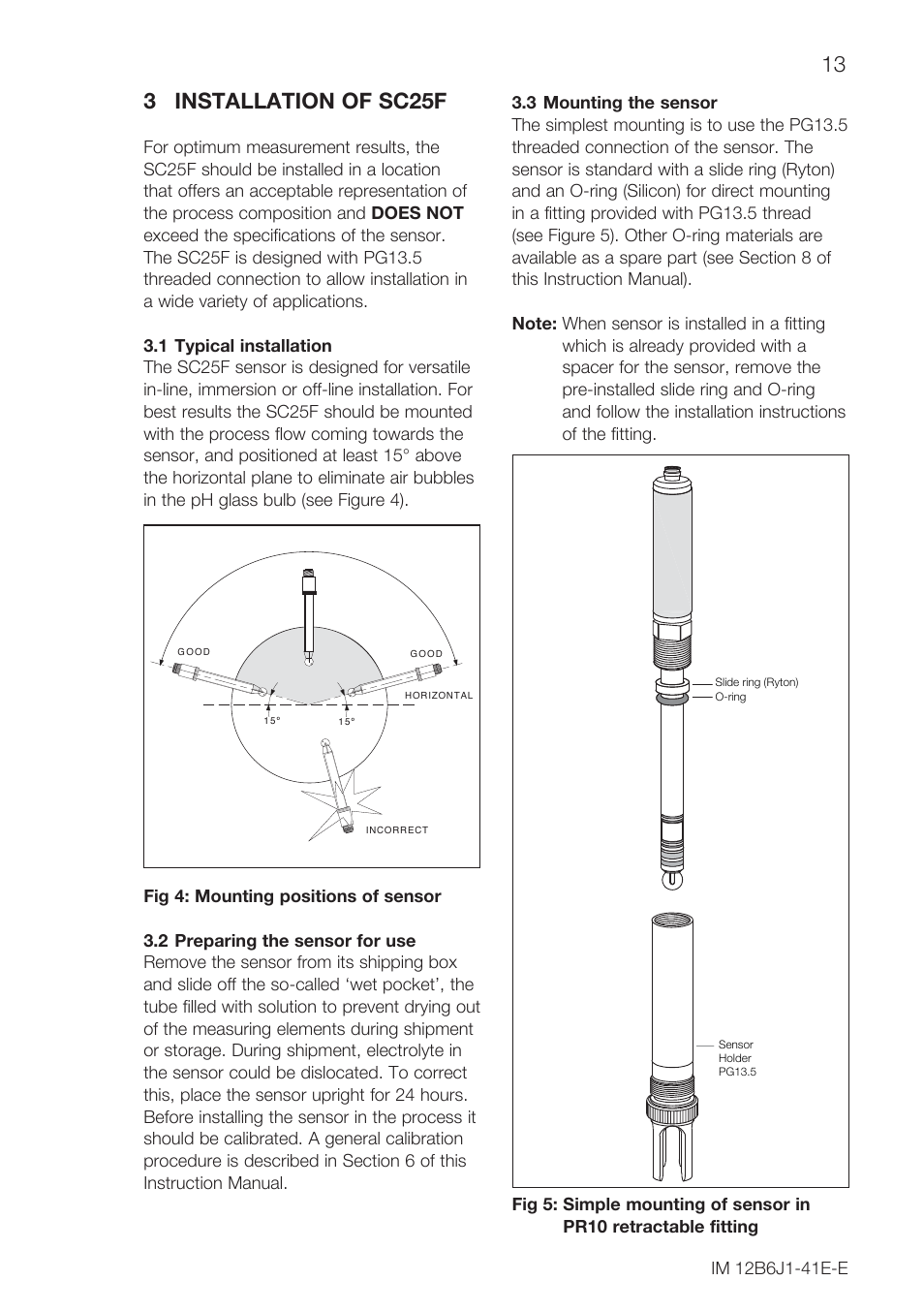 3 installation of sc25f | Yokogawa SC25F User Manual | Page 13 / 24