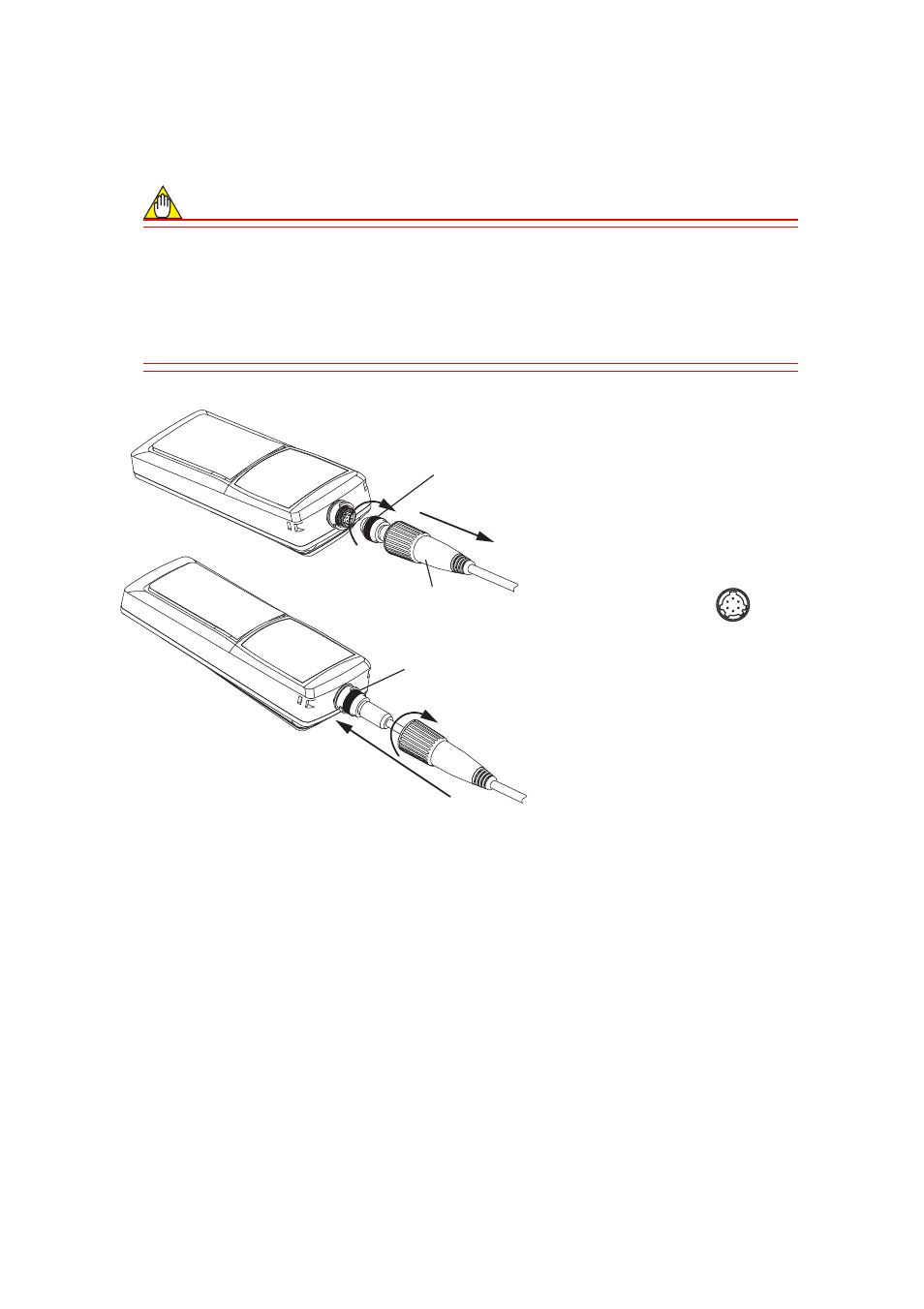 2 connecting sensor cable, 2 connecting sensor cable -2, Caution | Yokogawa SC72 Personal Handheld Conductivity Meter User Manual | Page 15 / 64
