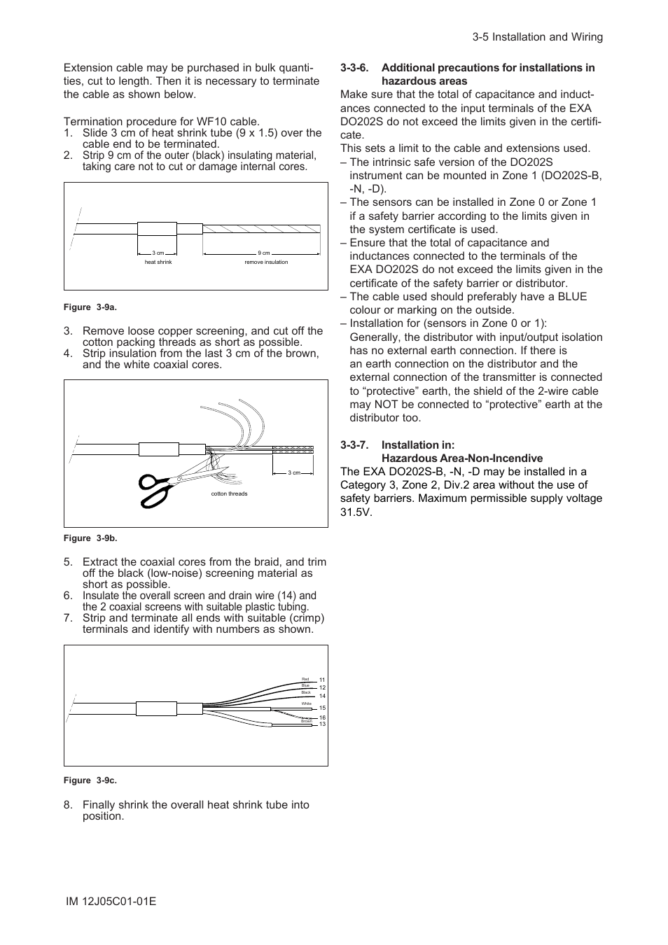 3-7. installation in:hazardous area-non-incendive | Yokogawa DO202 2-Wire Dissolved Oxygen Analyzer User Manual | Page 36 / 90