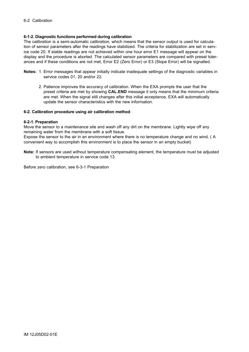 2-1. preparation, 2-1. preparation -2 | Yokogawa DO402 Dissolved Oxygen Analyzer User Manual | Page 68 / 98