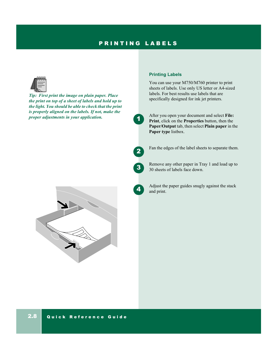 Xerox DocuPrint M750 User Manual | Page 18 / 44