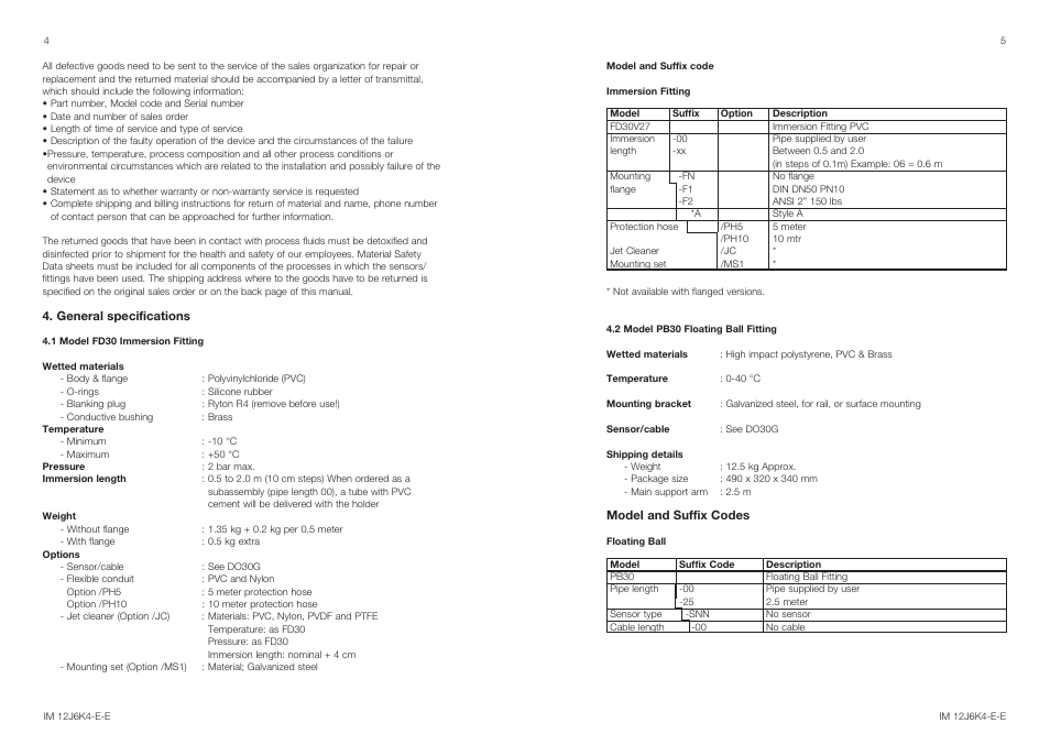 Yokogawa FD30 Immersion Adapter User Manual | Page 3 / 7