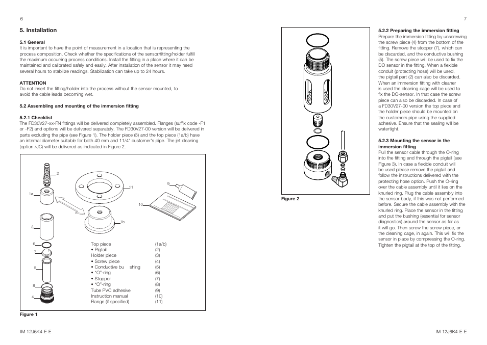 Yokogawa FD30 Immersion Adapter User Manual | Page 4 / 7