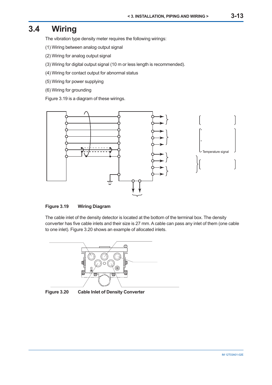 4 wiring | Yokogawa DM8C/VD6 Liquid Density Analyzer User Manual | Page 39 / 64