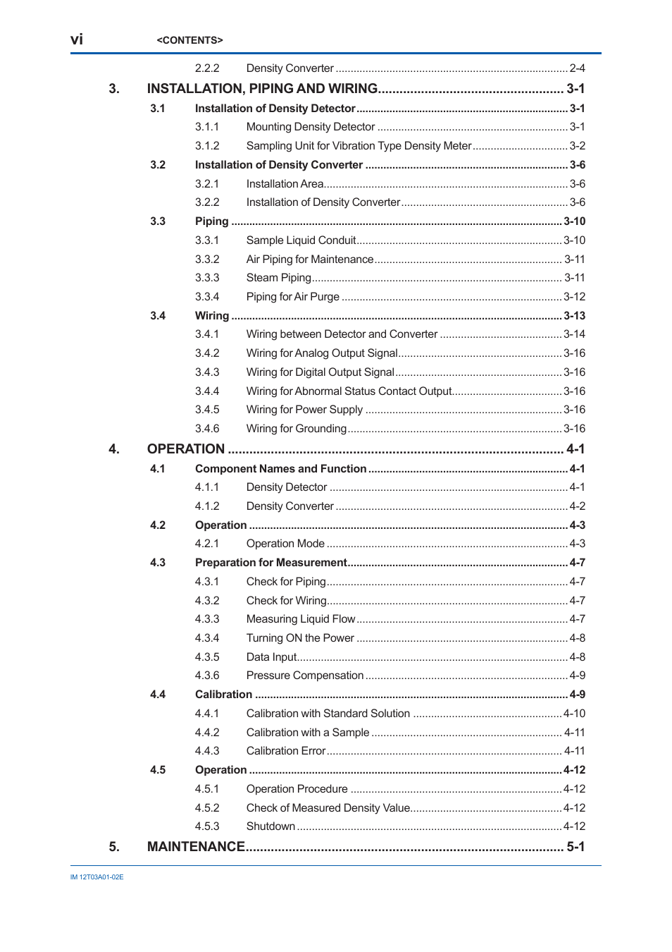 Yokogawa DM8C/VD6 Liquid Density Analyzer User Manual | Page 8 / 64