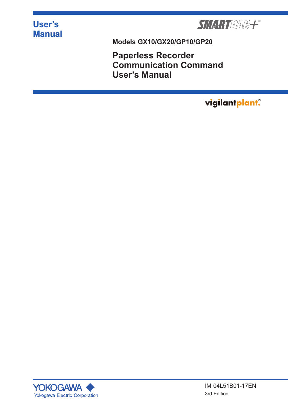 Yokogawa Touch Screen GP20 User Manual | 110 pages