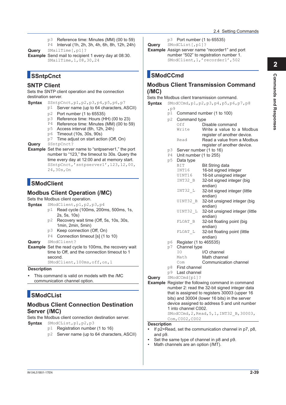 12 app, Ssntpcnct sntp client, Smodclient modbus client operation (/mc) | Smodccmd modbus client transmission command (/mc) | Yokogawa Touch Screen GP20 User Manual | Page 53 / 110