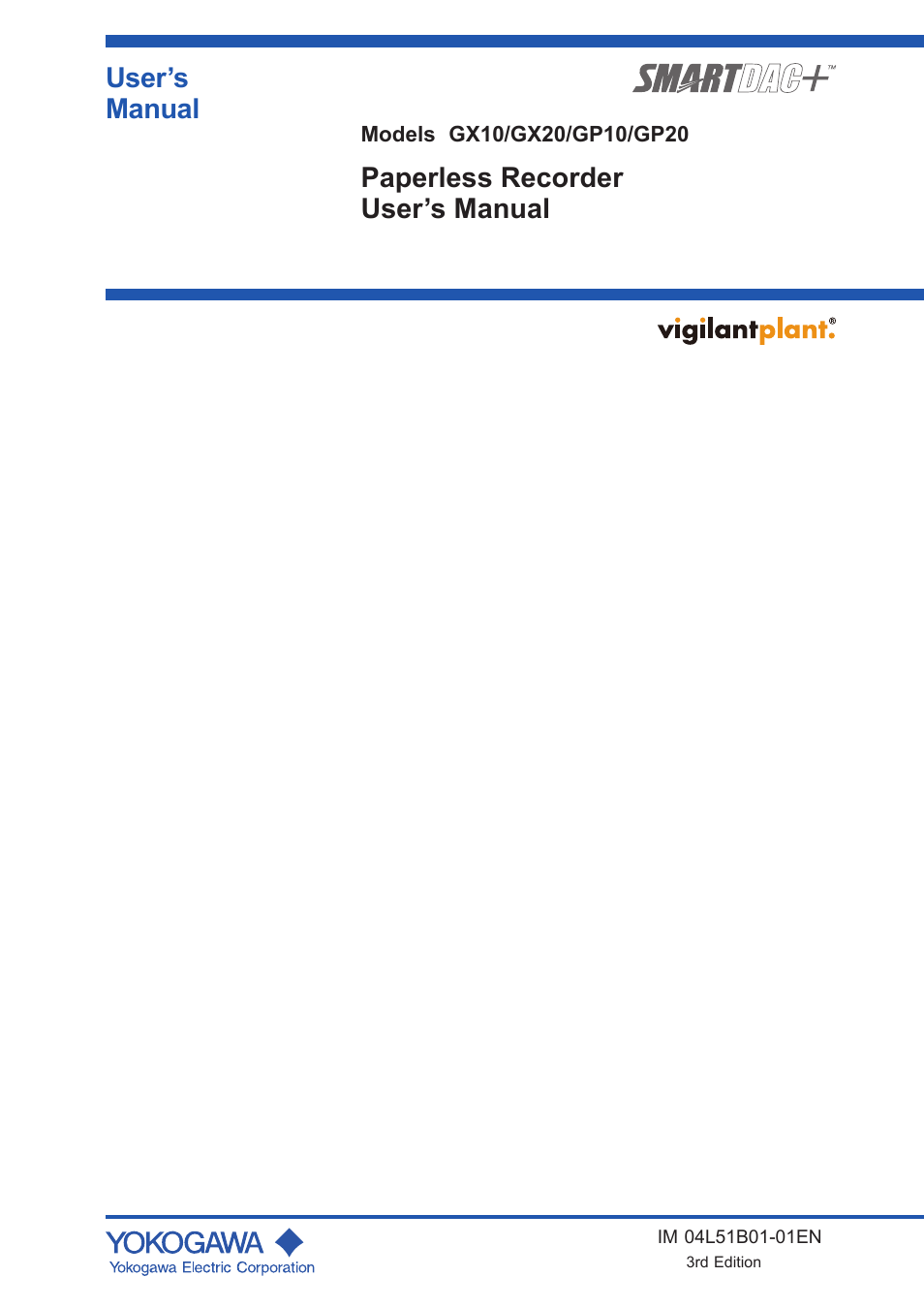 Yokogawa Touch Screen GP20 User Manual | 446 pages