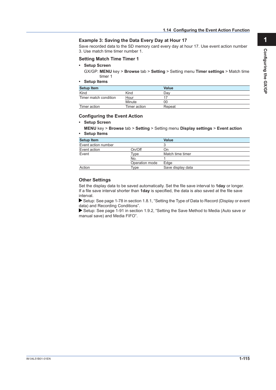 Yokogawa Touch Screen GP20 User Manual | Page 129 / 446