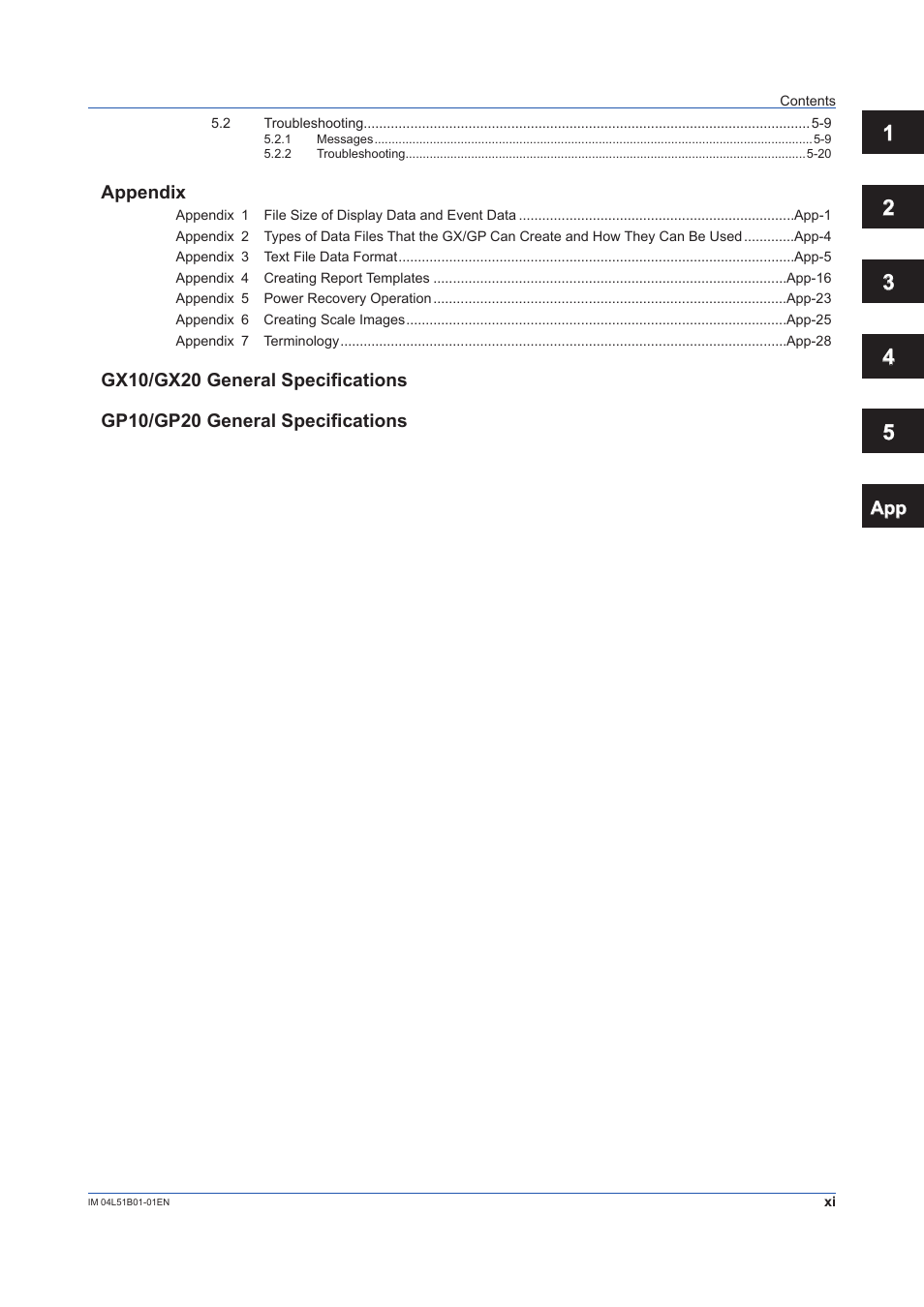 Yokogawa Touch Screen GP20 User Manual | Page 13 / 446