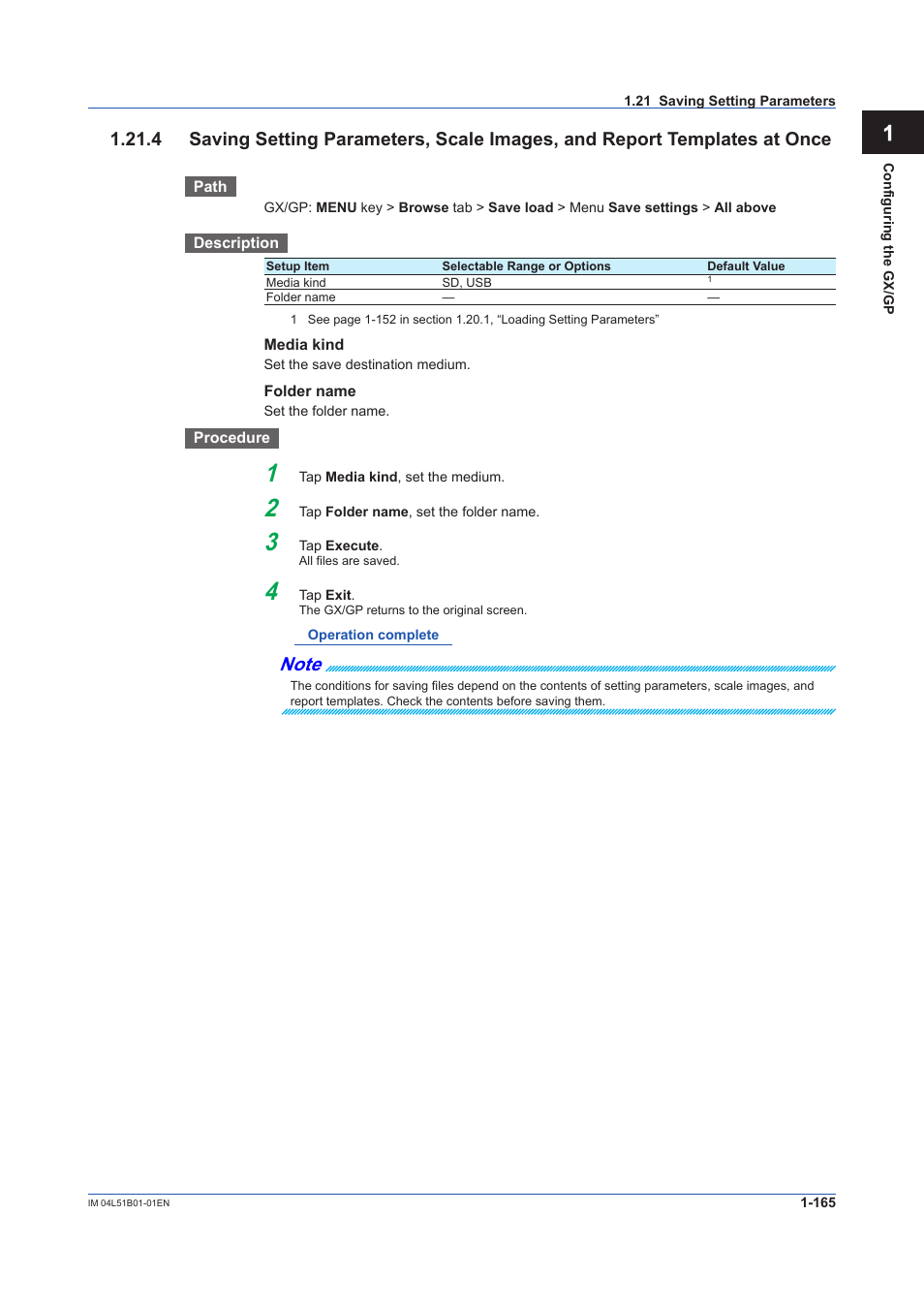 Yokogawa Touch Screen GP20 User Manual | Page 179 / 446