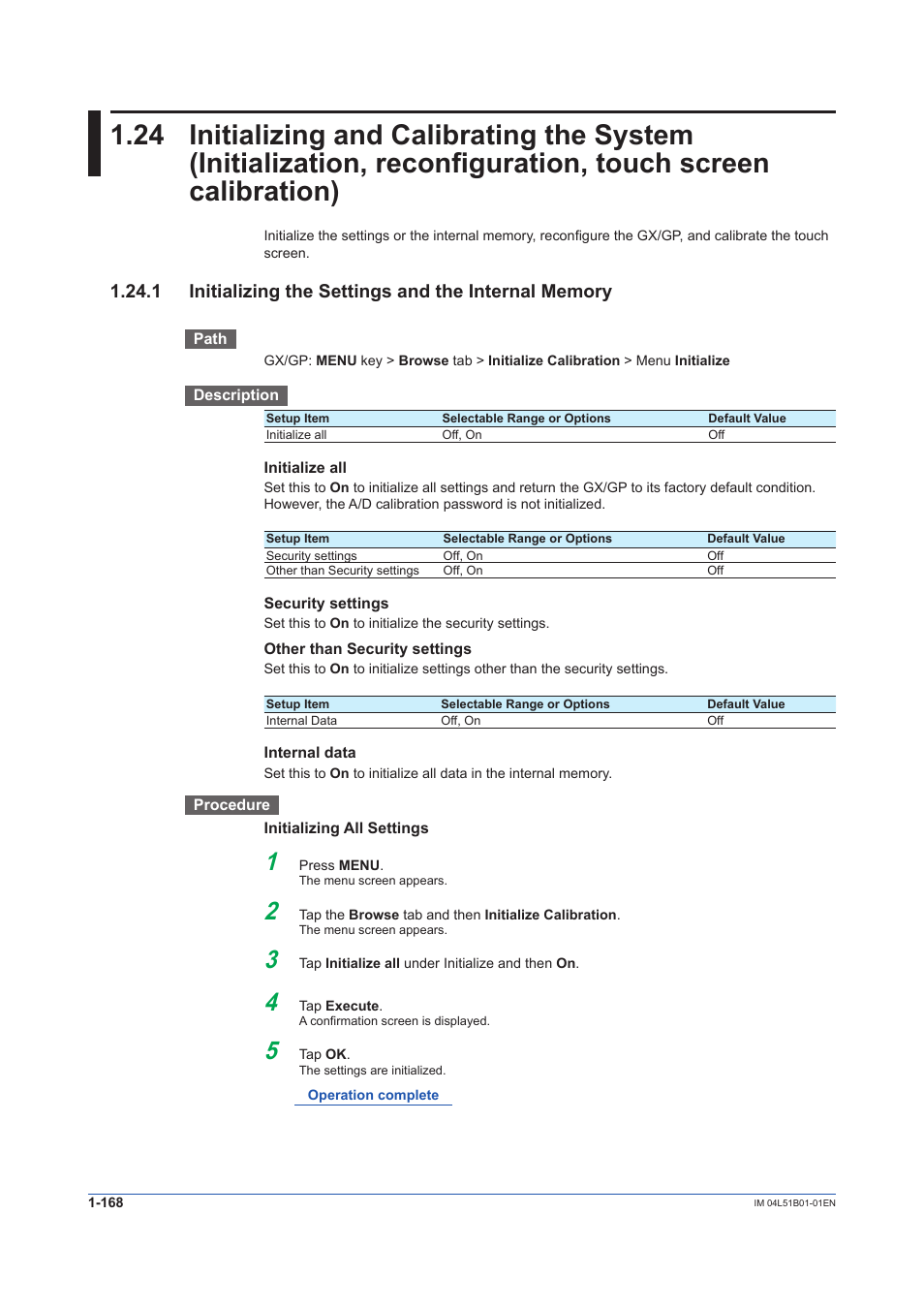 Yokogawa Touch Screen GP20 User Manual | Page 182 / 446