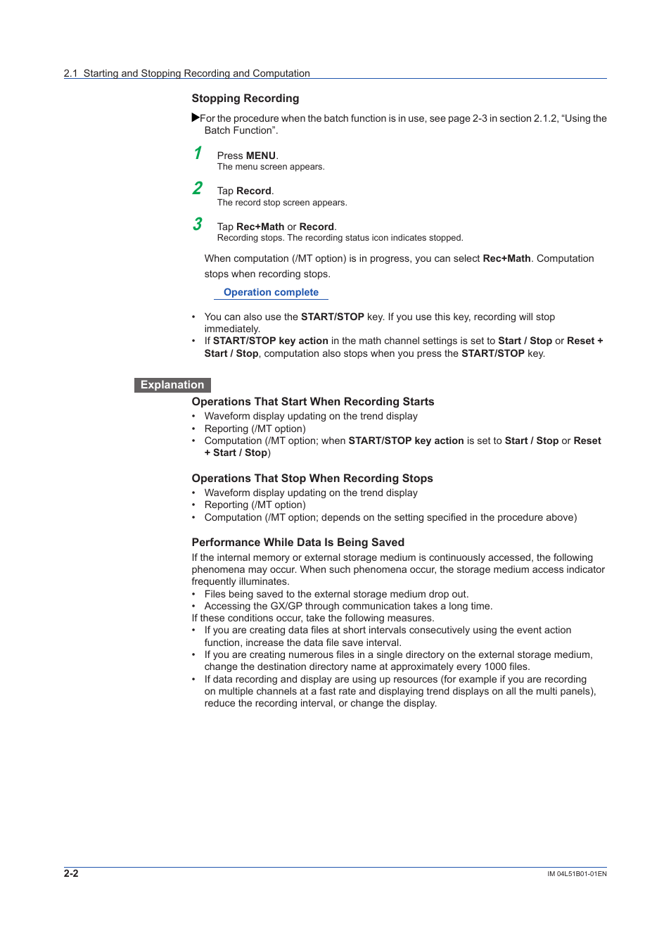 Yokogawa Touch Screen GP20 User Manual | Page 186 / 446