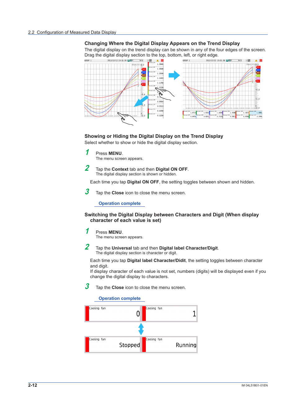 Yokogawa Touch Screen GP20 User Manual | Page 196 / 446