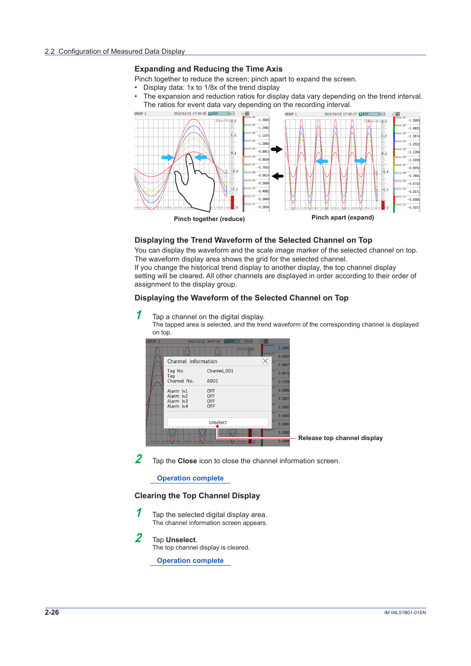 Yokogawa Touch Screen GP20 User Manual | Page 210 / 446