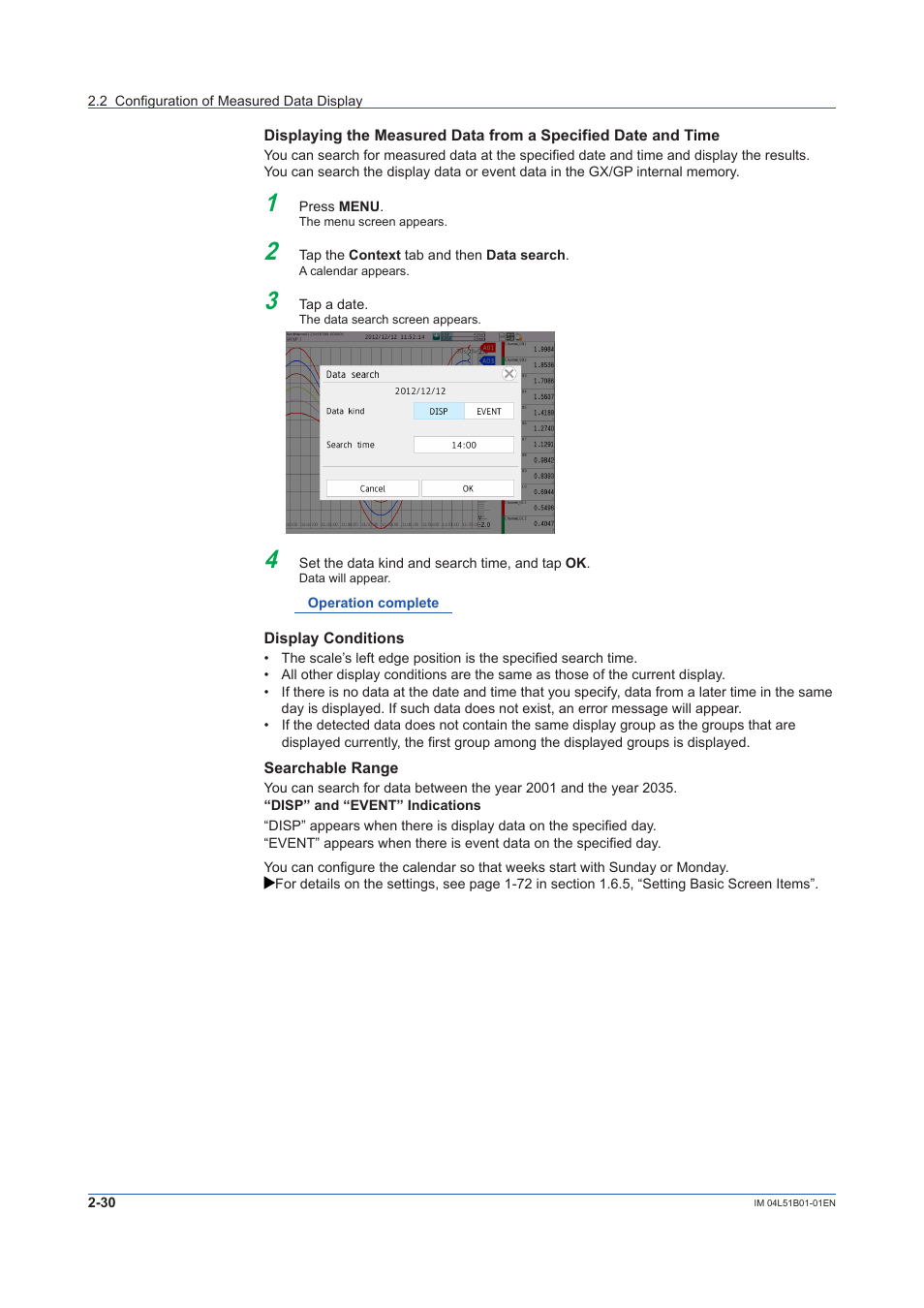 Yokogawa Touch Screen GP20 User Manual | Page 214 / 446