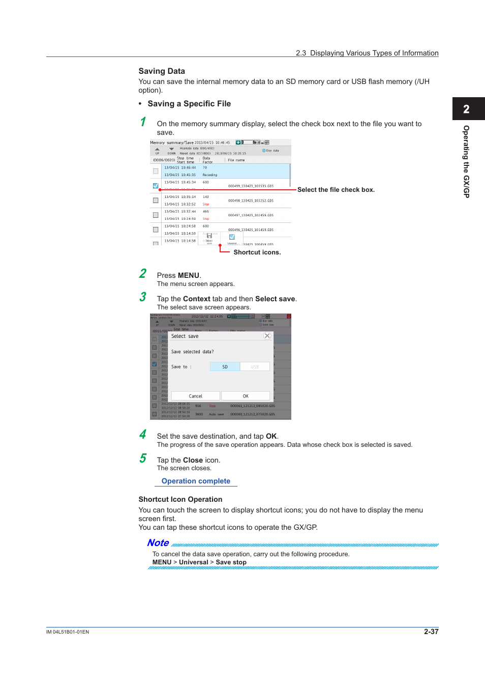 Yokogawa Touch Screen GP20 User Manual | Page 221 / 446