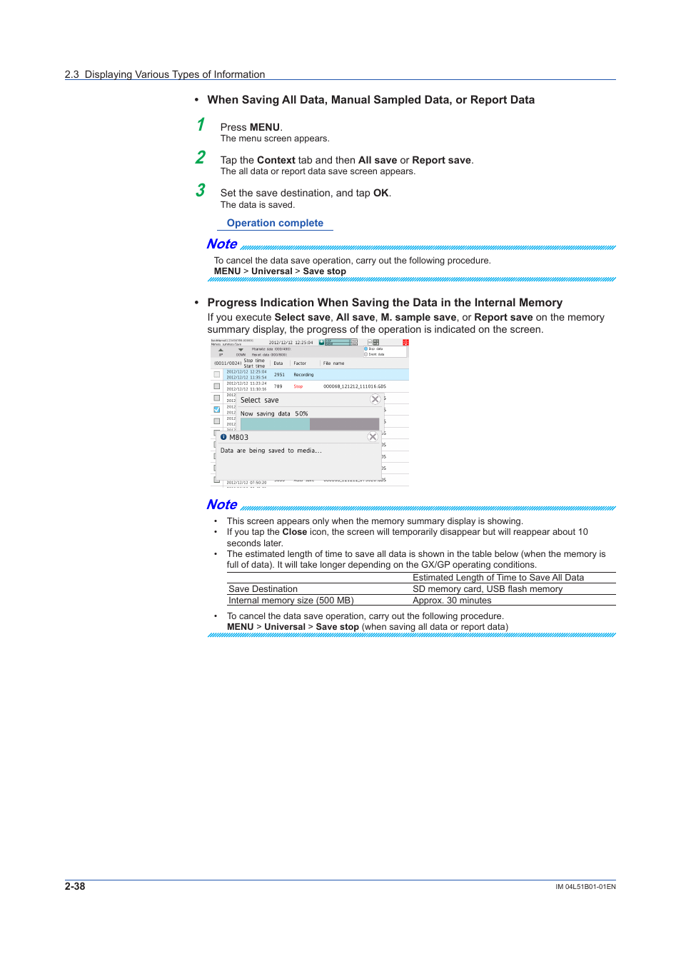 Yokogawa Touch Screen GP20 User Manual | Page 222 / 446